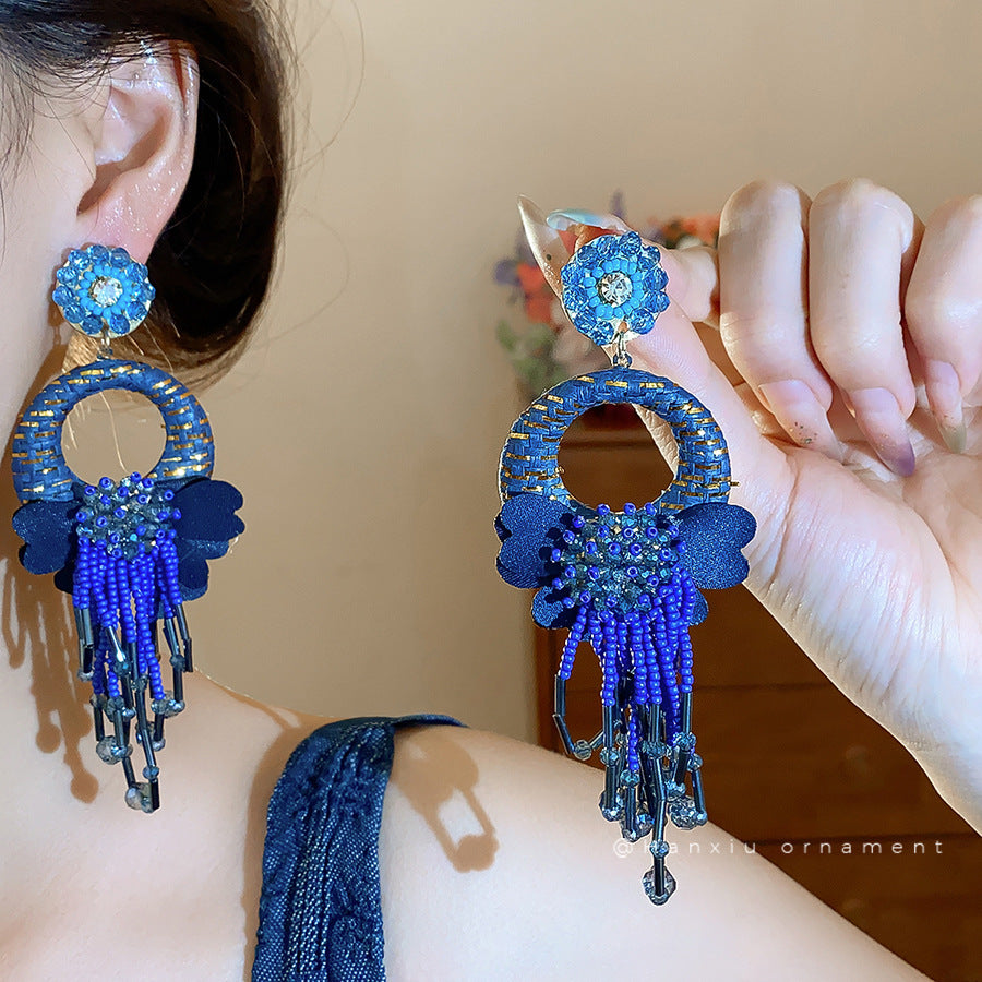 Women's Print Lovely Geometric Trendy Personality Light Luxury Earrings