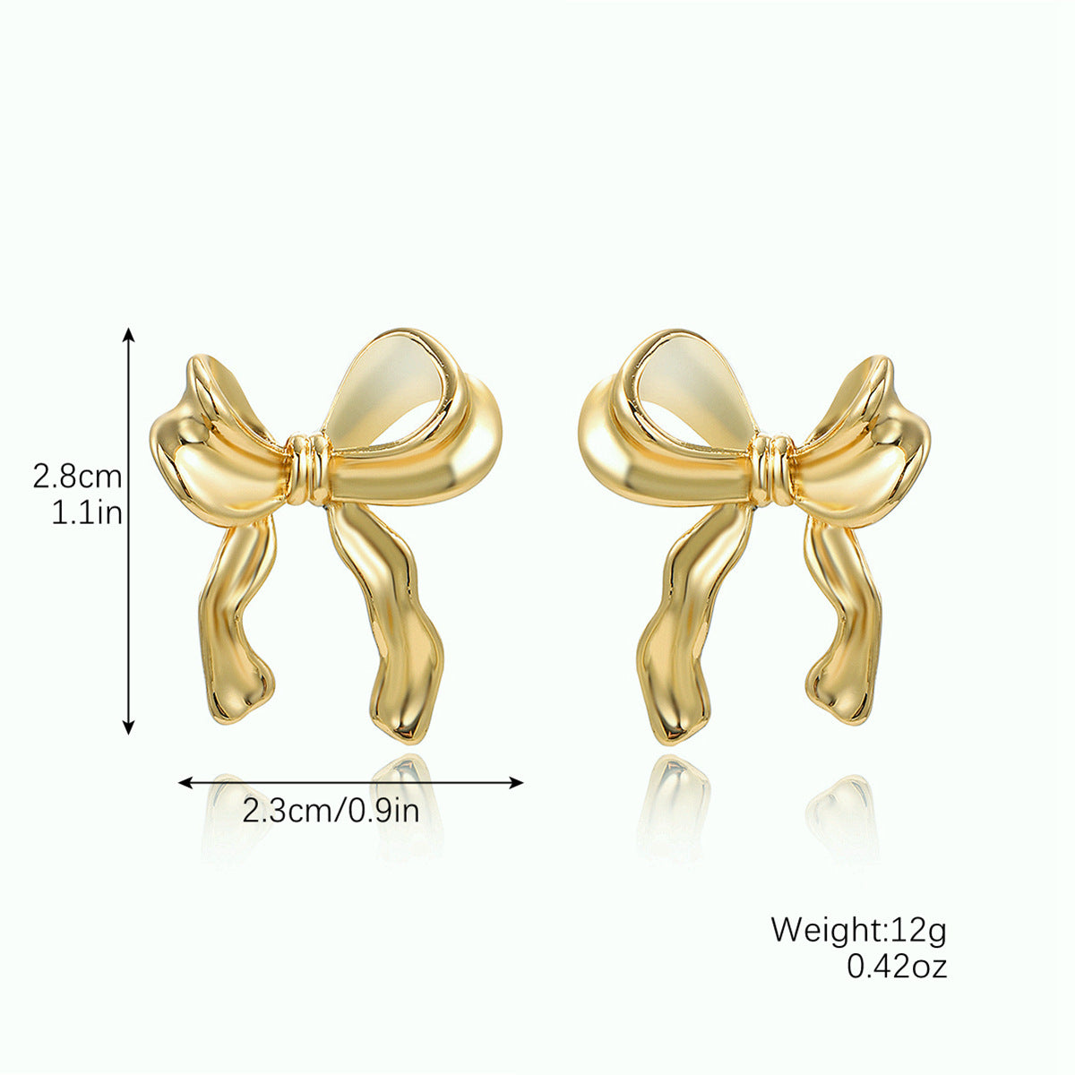 Metal Personality Fashion Imitation Pearl Beaded Earrings
