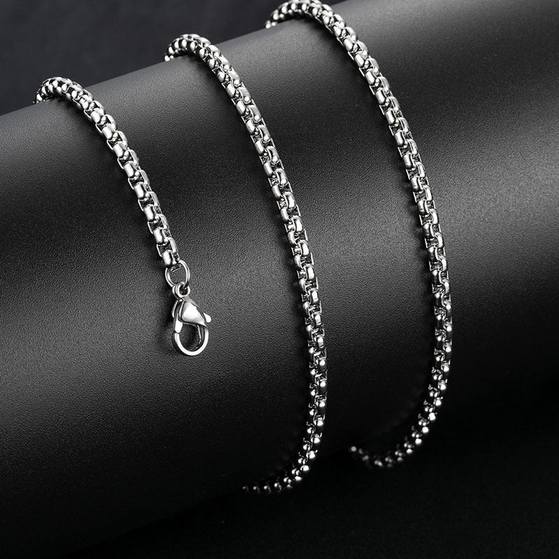 Women's Stainless Steel Square Pearl Fashion Short Necklaces