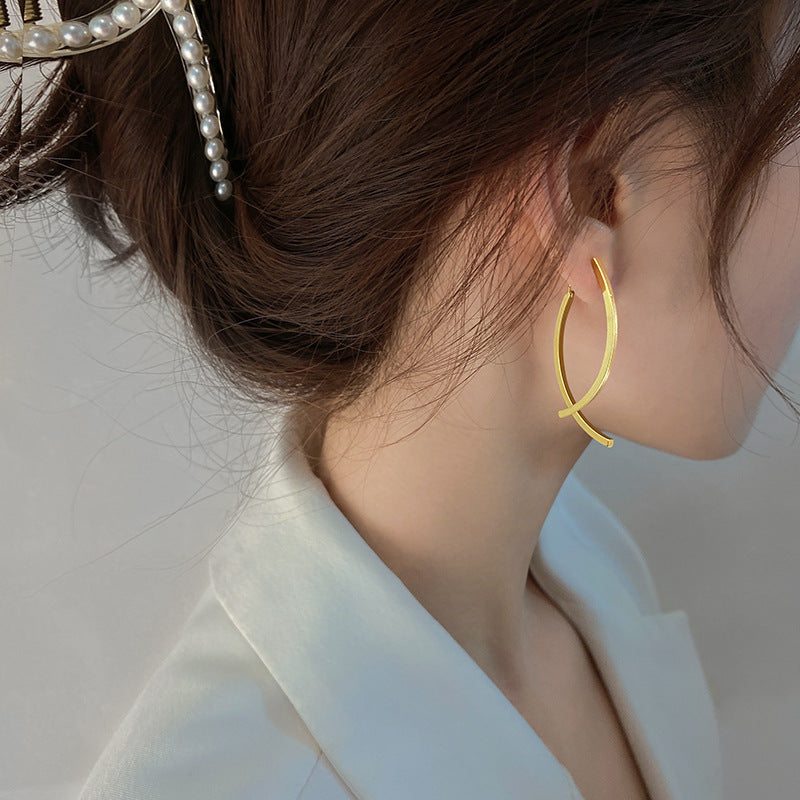 Unique Fashionable Temperament Niche Personality Design Earrings