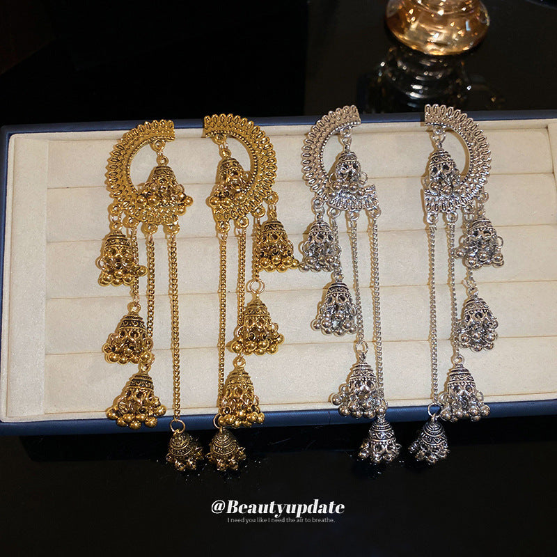 Bohemian Vintage Temperament Wild Long Tassel Niche Exotic Earrings
