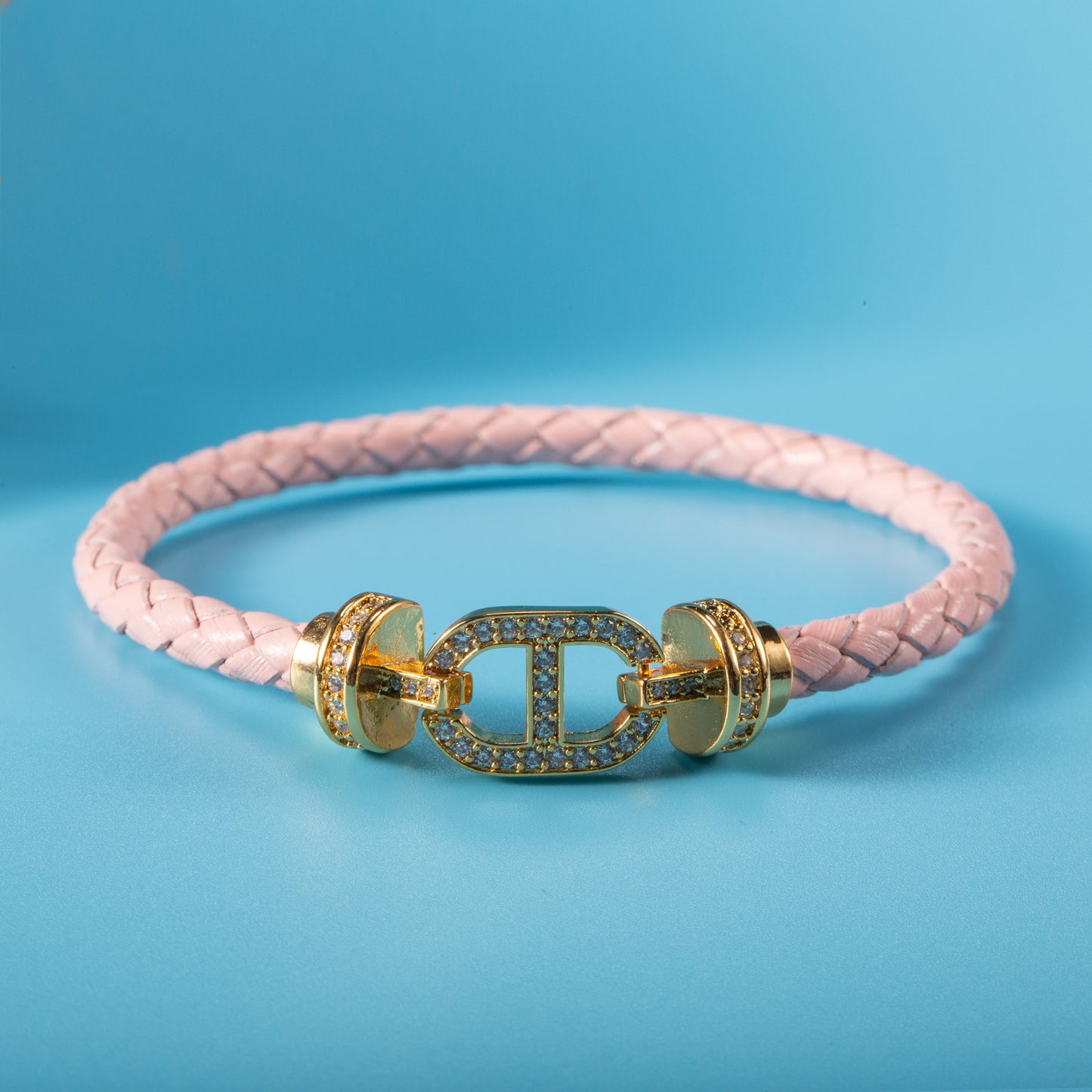 Pig Nose Full Diamond Pu Light Luxury Bracelet