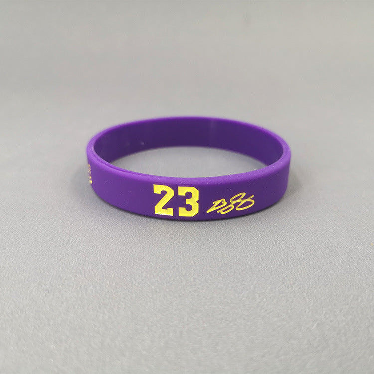 Basketball Kobe James Curry Sports Wristband Custom Luminous Bracelets
