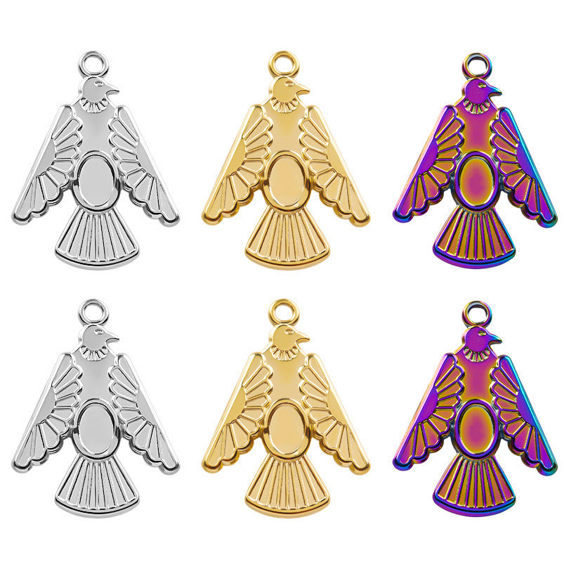 Stainless Steel Eagle Parts Handmade Vacuum Necklace