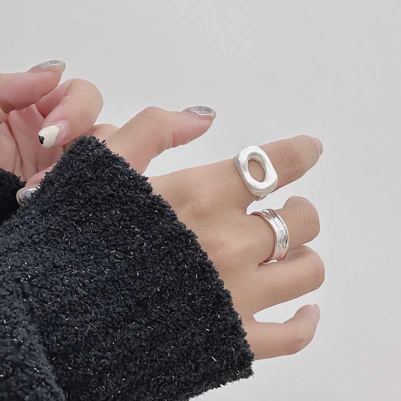 Light Luxury Minority Design High Sense Simple Index Rings