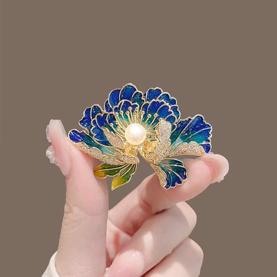 Golden Pearl Corsage Wheat Brooch Female High-grade Brooches