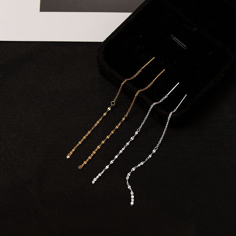 Tree Sier Plated Temperament Shining Tassel Modified Face Shape Beautiful Rings