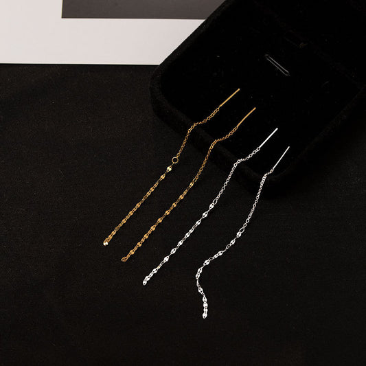 Tree Sier Plated Temperament Shining Tassel Modified Face Shape Beautiful Rings