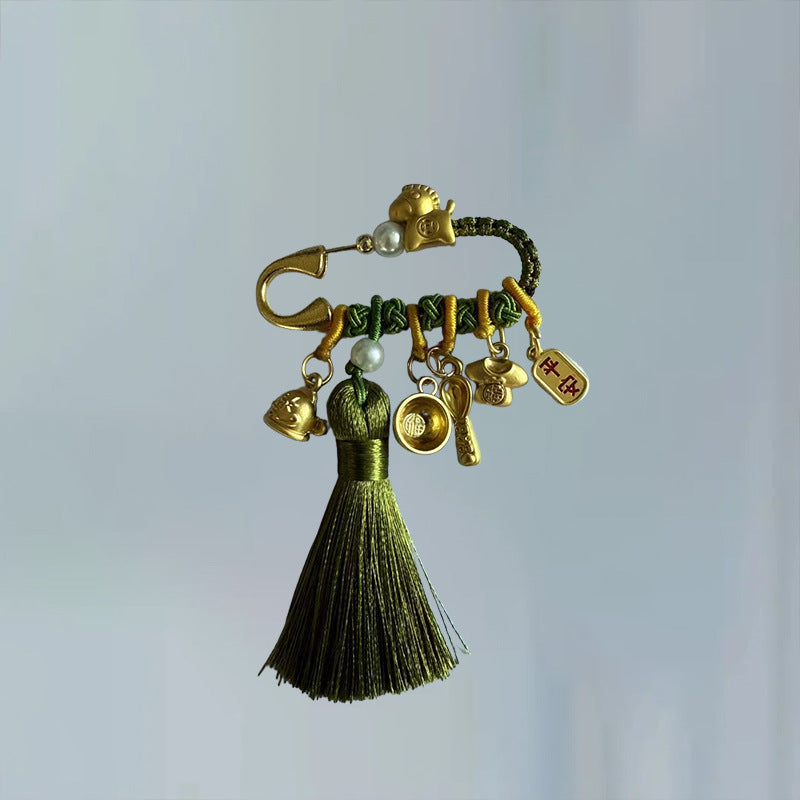 Creative Gifts Ma Jin Ranking Title Pin Brooches