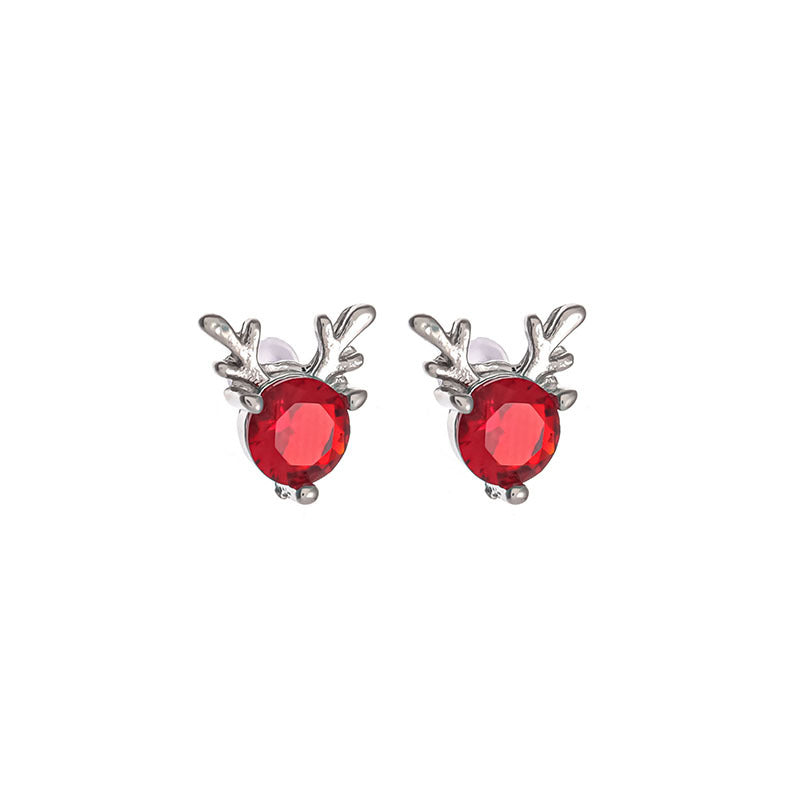 Has Your Ear Sweet Mori Simple Little Dear Antlers Deer Stud Earrings