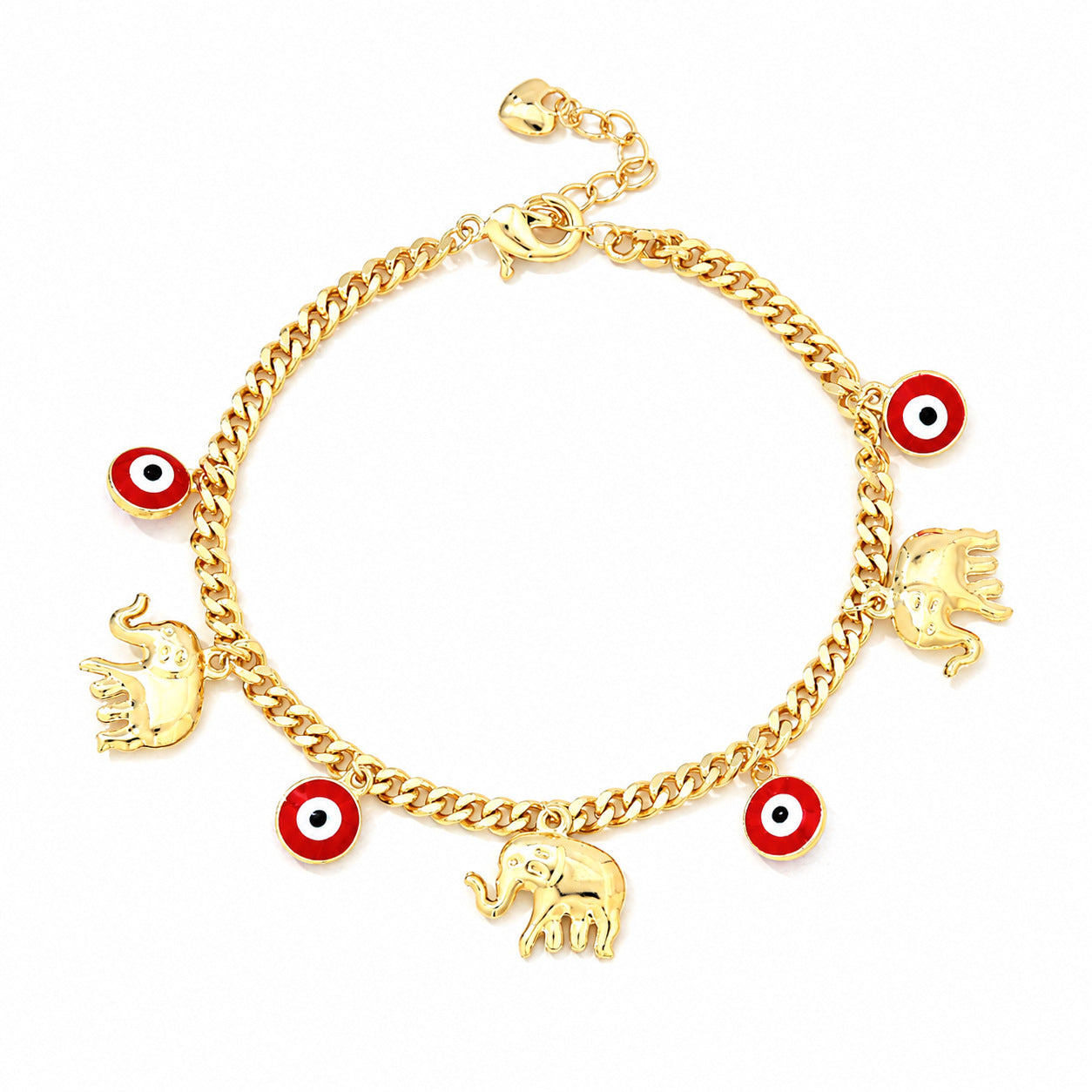 Bohemian Devil's Eye Elephant Female Cartoon Fun Vacation Bracelets