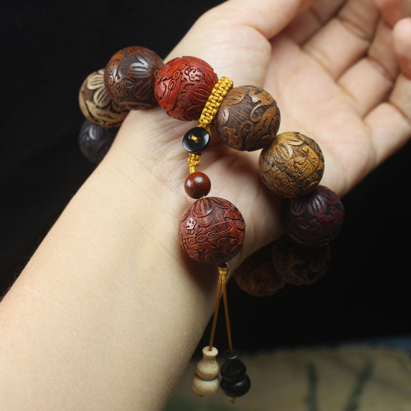 Wooden Beaded Find Cai Amass Fortunes Car Bracelets