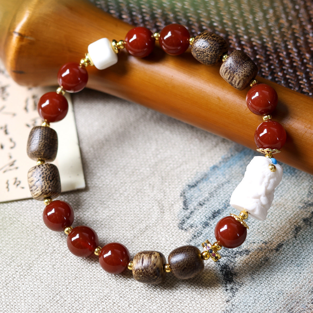 Sen Southern Red Agate Bodhi Tibet Bracelets