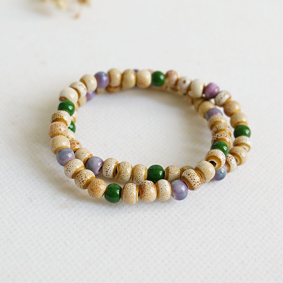 Idyllic Sweet Gradient Color Beaded Hand Bracelets