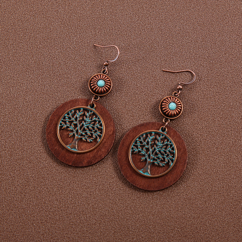 Ethnic Style Butterfly Retro Long Tassel Earrings