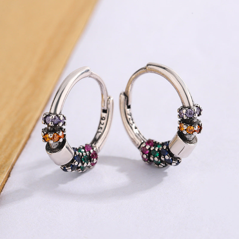 High-grade Color Zircon Ear Niche Design Rings