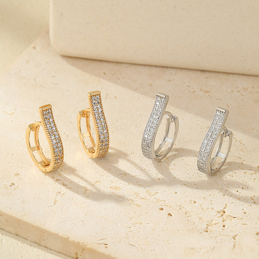 Banyan Tree Sterling Sier Light Luxury Geometric Female Stylish Unique Earrings