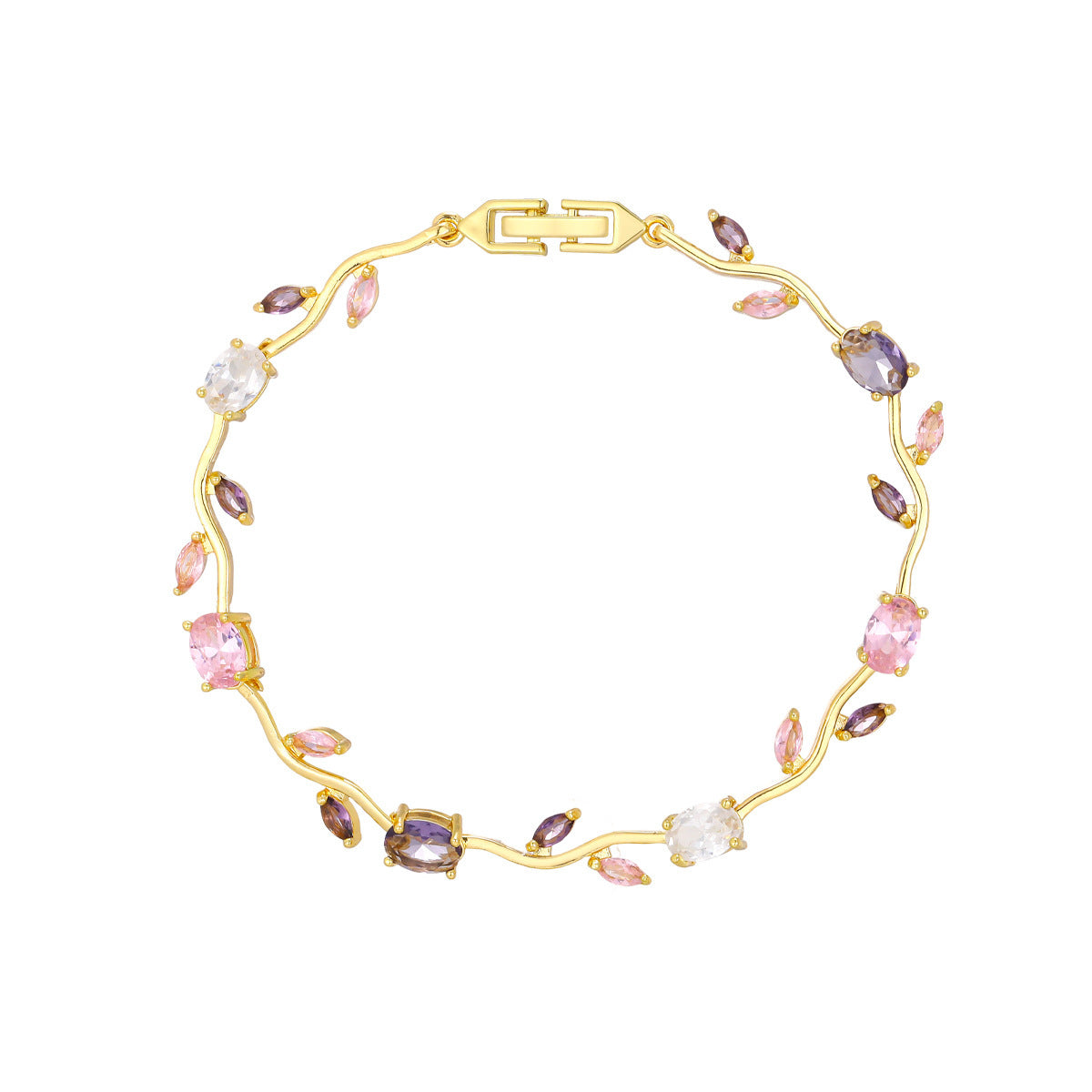 Luxury Style Quality Light Full Diamond Bracelet