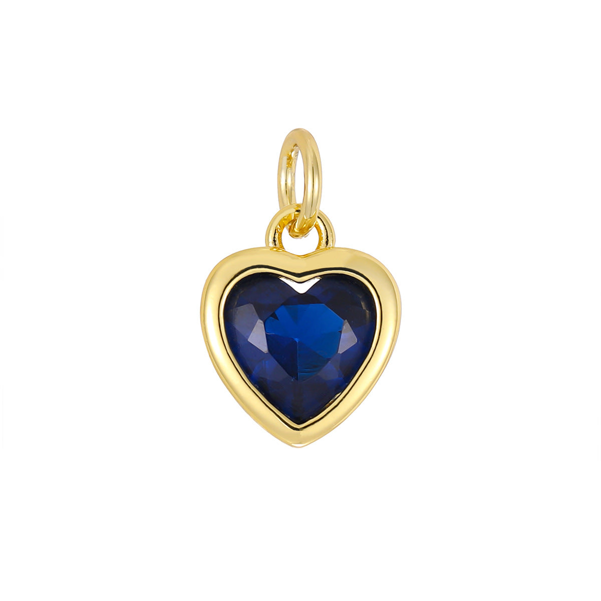 Love Gold Zircon Peach Heart Handmade High Pendants