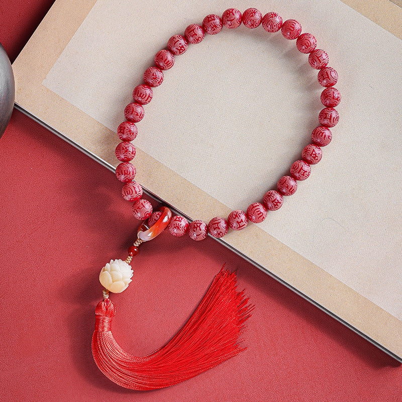 Words Motto Bodhi Root Hand Toy Female Bracelet