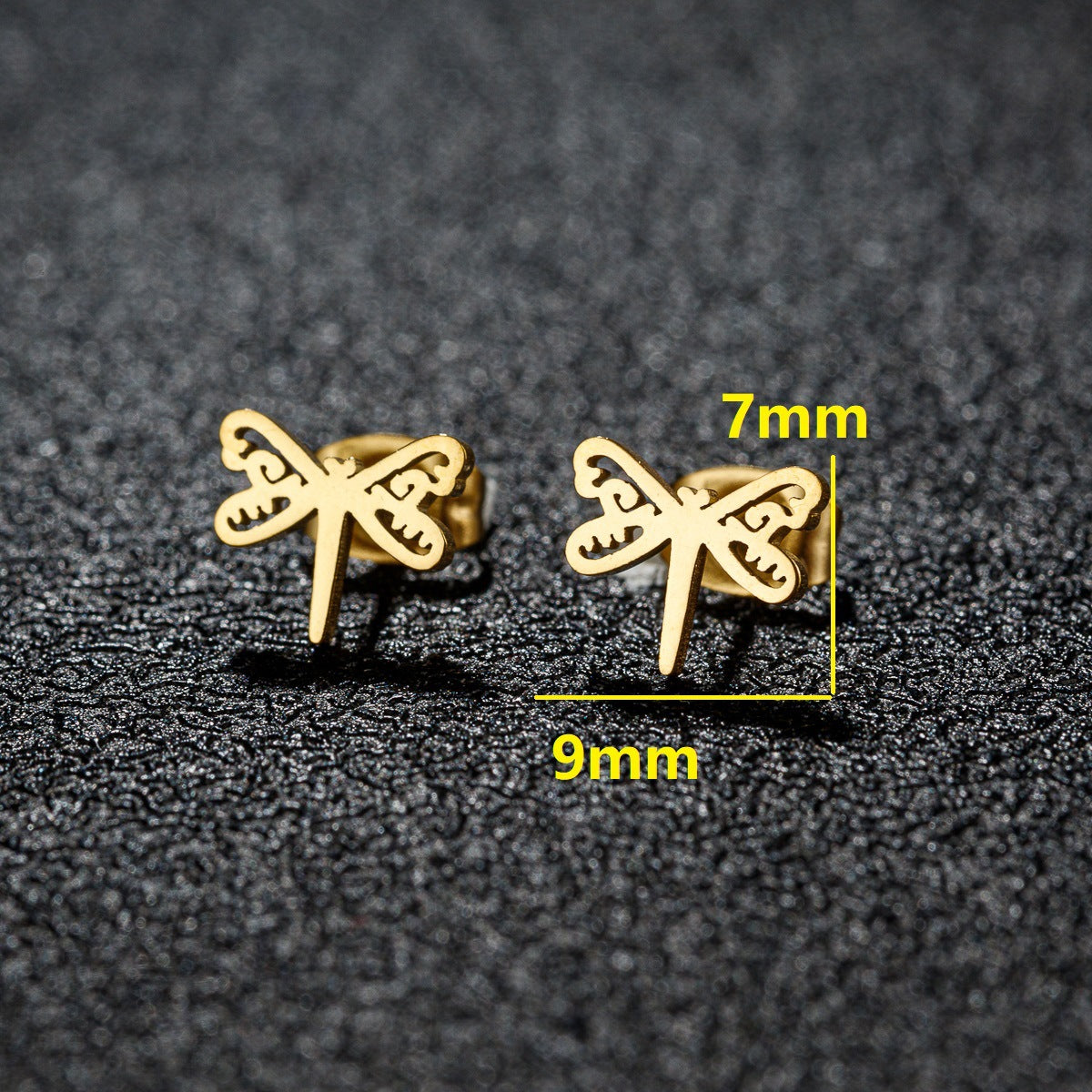 Women's Fashion Stainless Steel Personality Simple Style Bowknot Stud Earrings