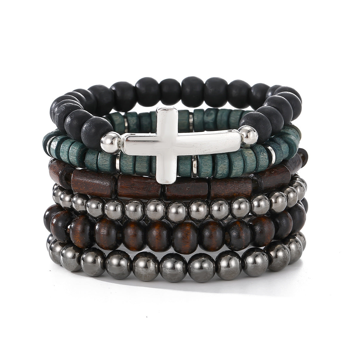 Wooden Bead Ethnic Style Turquoise Vintage Hand-woven Bracelets