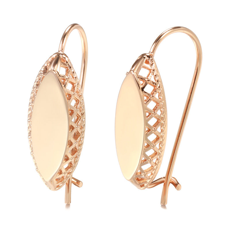 He Cheng Fashion Korean Style Gold Simple Earrings