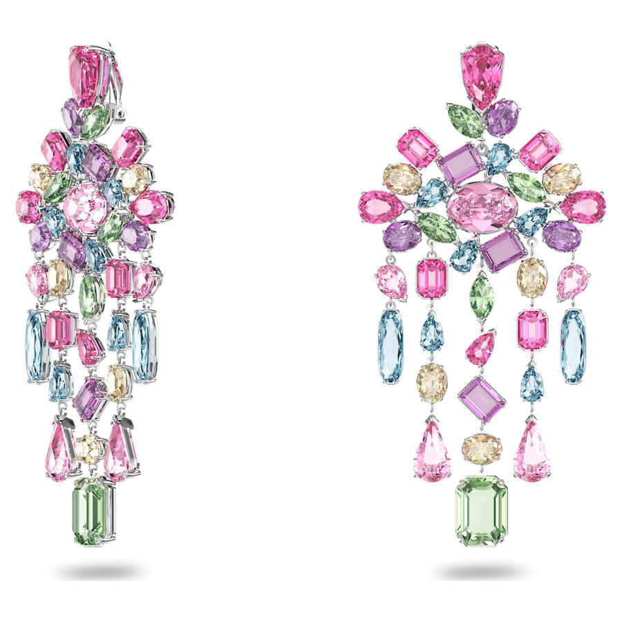 Candy Colorful Female Austrian Crystal Contrast Earrings