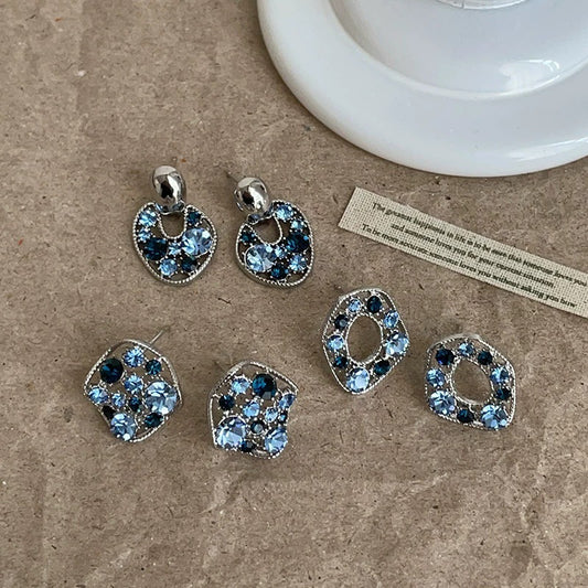 Women's Zircon Hollow Geometric Metal For Simple Fashion Trend Commuting Rings