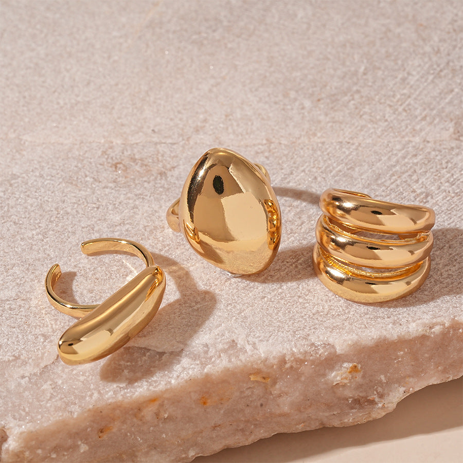 Rose Flower Love Pearl Light Luxury High Sense Ring