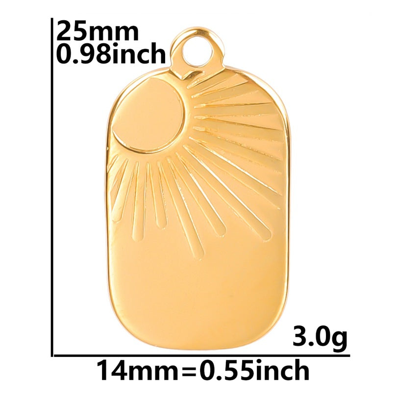 Sun Tag Wind Ornament Accessories Colorful Pendants
