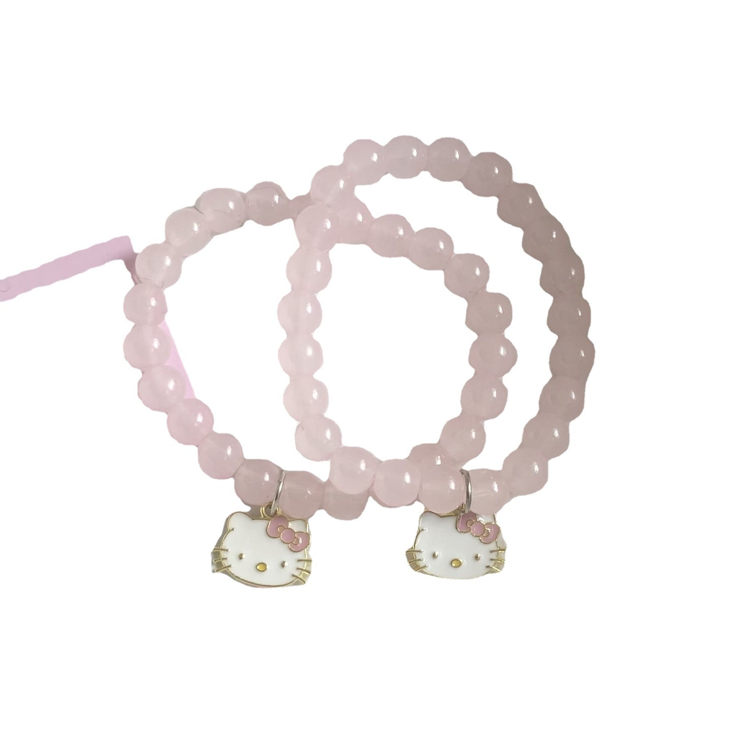 Cute Pink Kitten Heart Pure Desire Female Bracelet