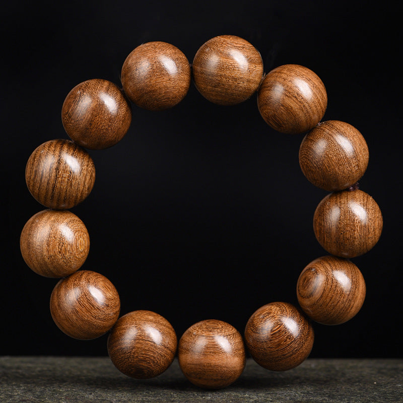 Women's & Men's Streaming Drainage Gold Sandalwood Rift Grain Old Materials Atmospheric Buddha Bracelets