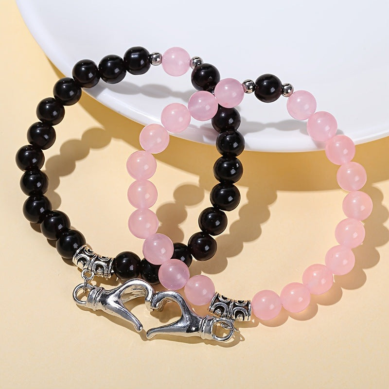 Love Magnet Suction Couple Personalized Niche Design Bracelet