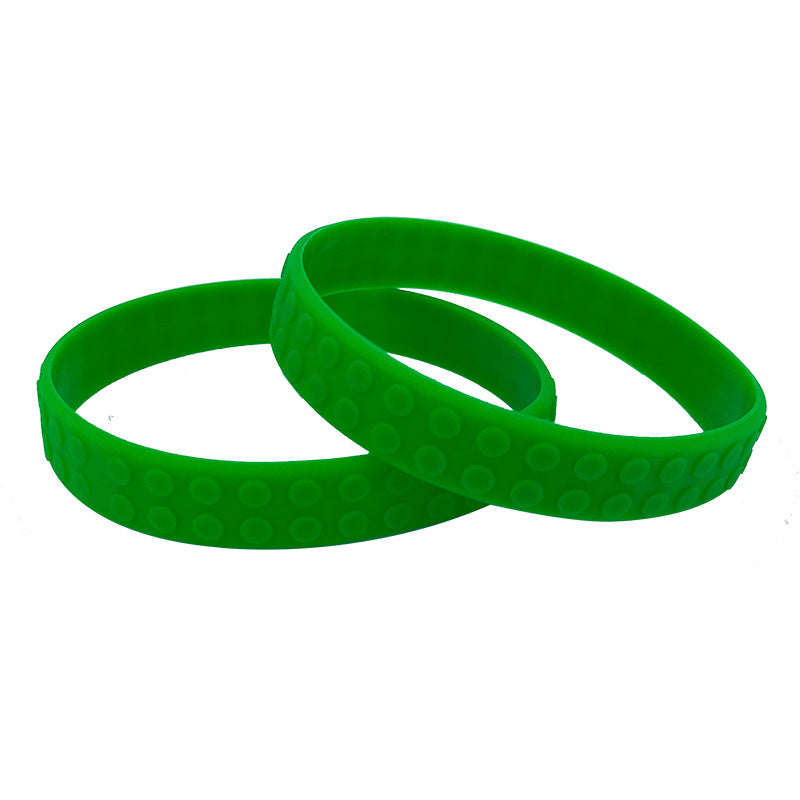 Children's Building Block Party Silicone Rubber Decorative Color Simple Gifts Bracelet