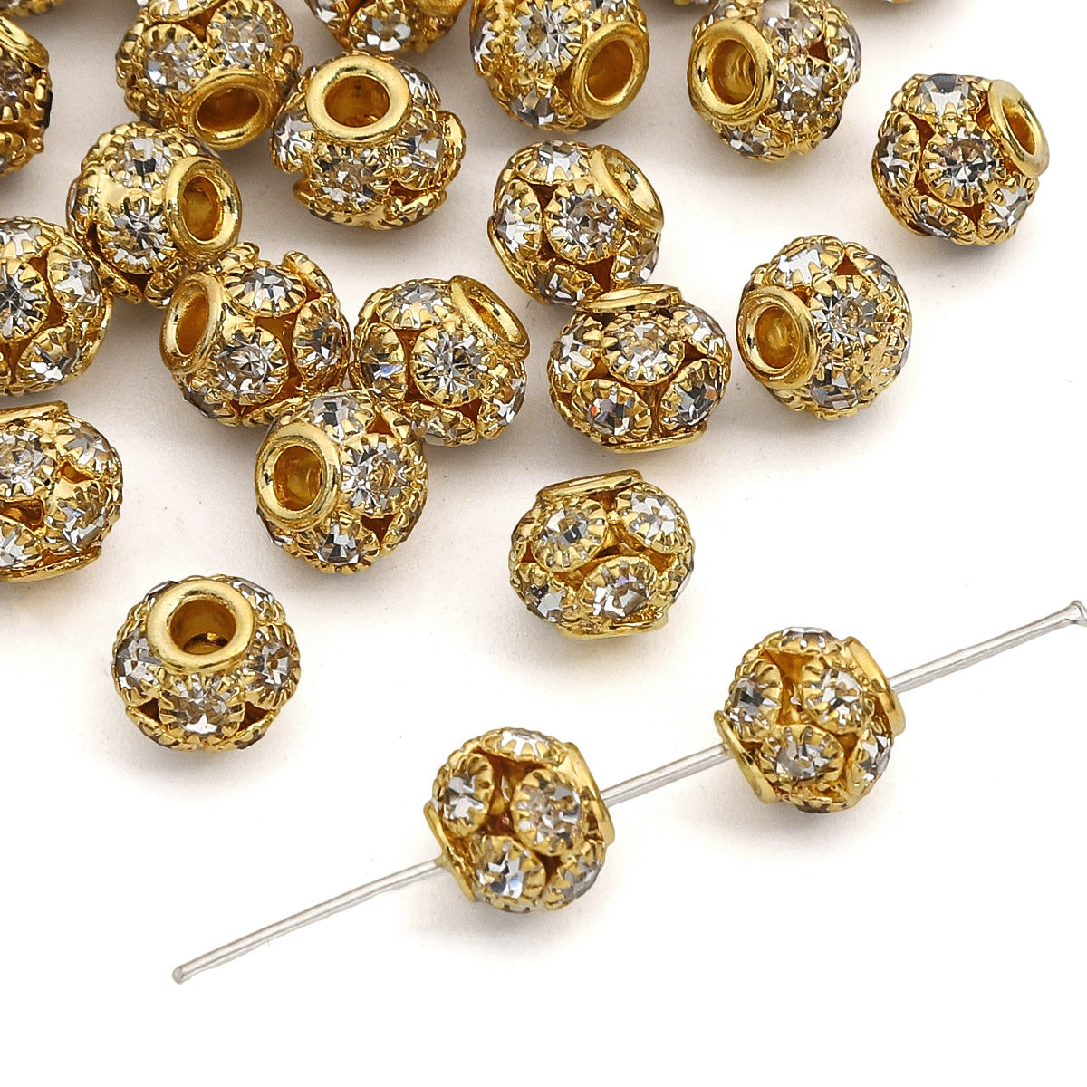 Versatile Hoop Floral Ball Separator Beads Jewelry Accessories