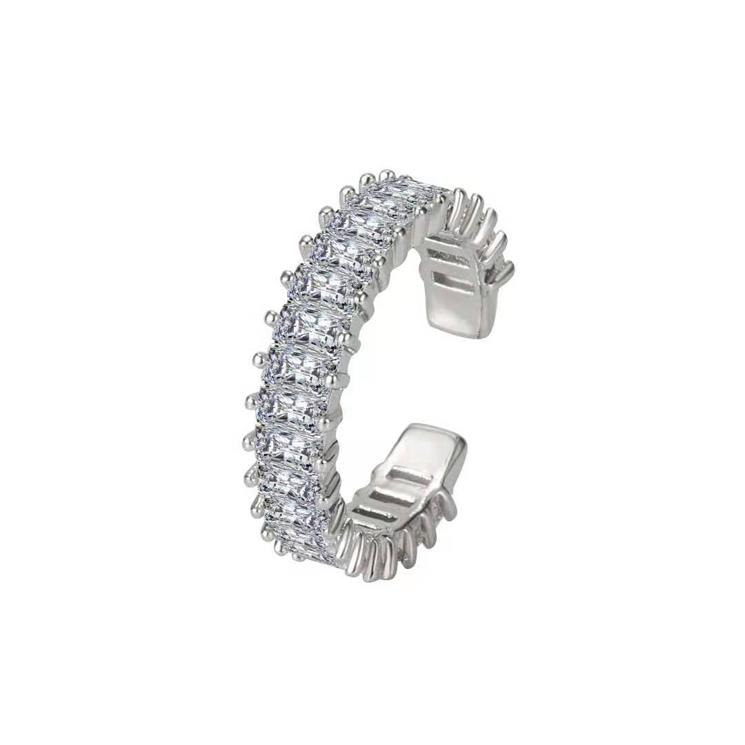 Cold Style Cross Zircon Female Fashion Personality Rings