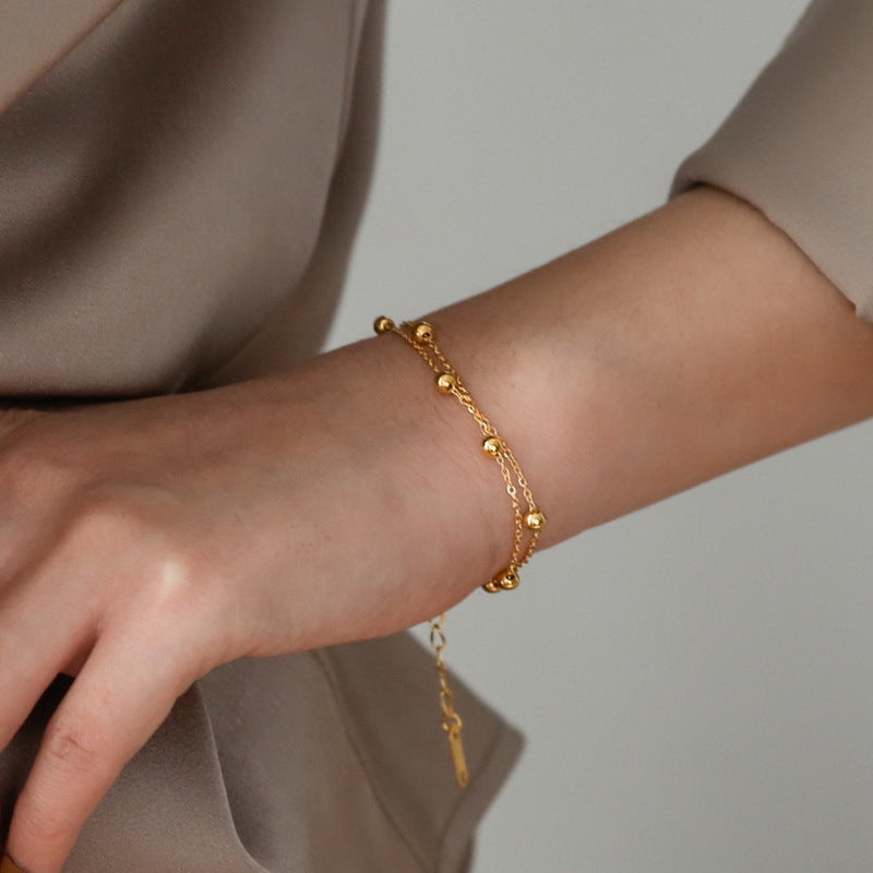 Stylish Women's Design Simplicity Beads Girlfriends Bracelet
