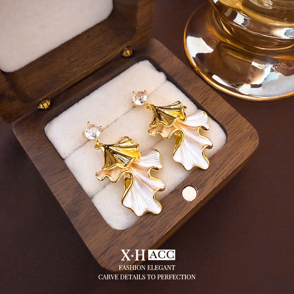 Elegant Zircon Butterfly Tassel Gentle Stylish Personality Stud Earrings