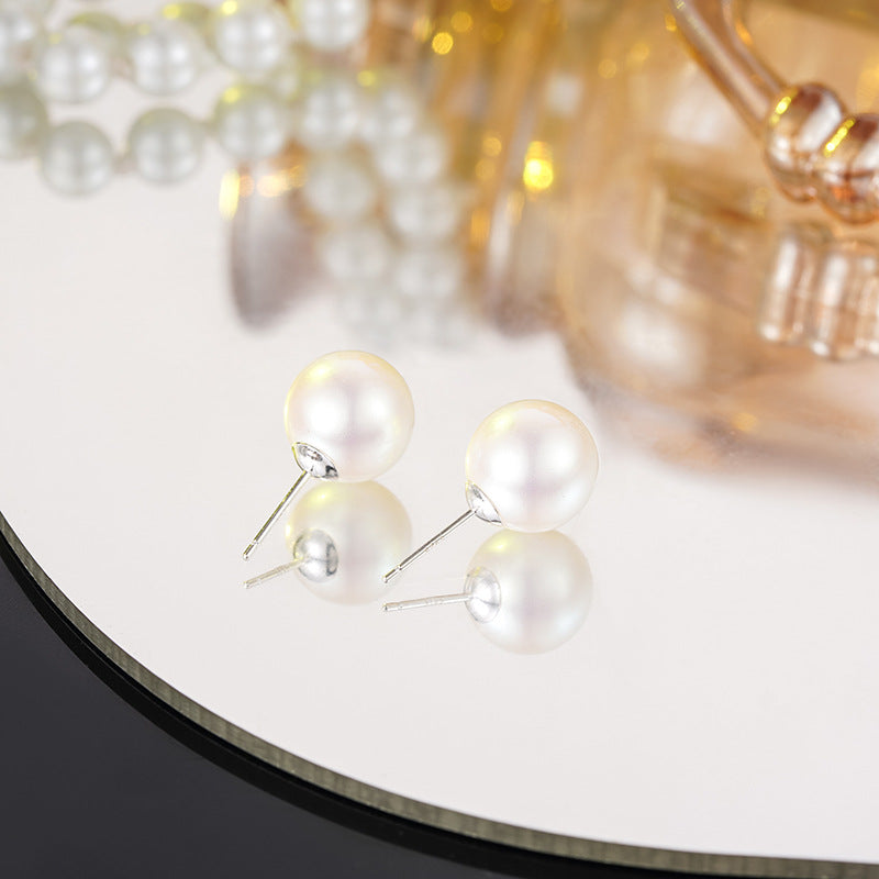 Strictly Selected Ornament High Quality Strong Light Pearl Sier Earrings