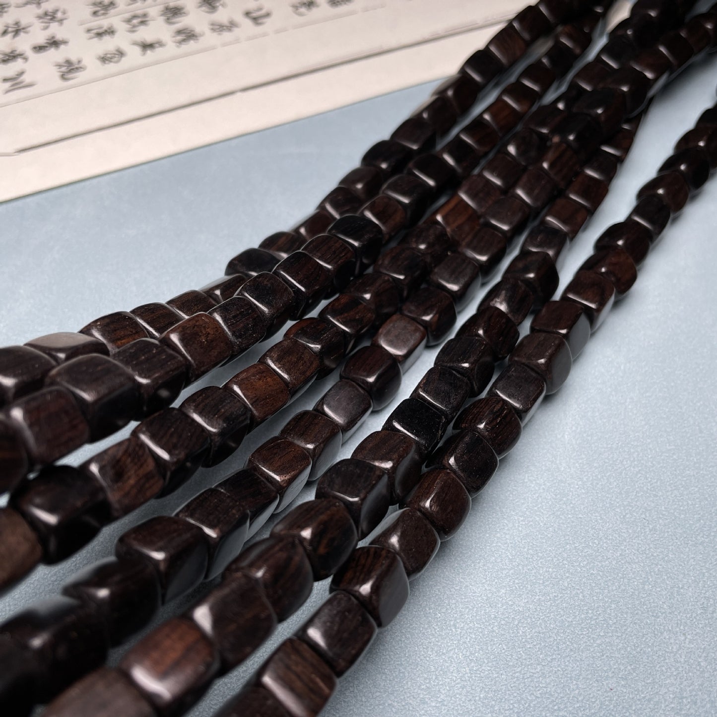 Women's & Men's Rosewood Purple Sandalwood Mountain Square Sugar Buddha Beads Bracelet