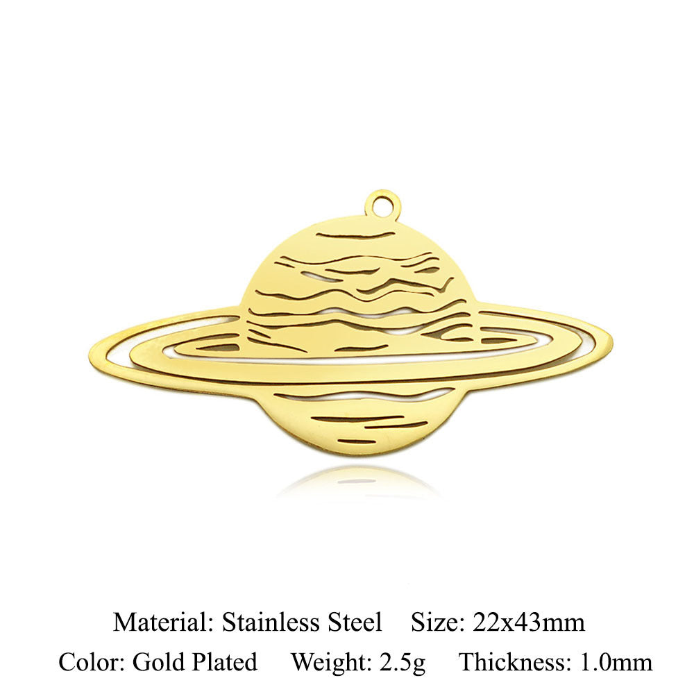 Titanium Steel Planet Ornament Accessories Geometric Pendants