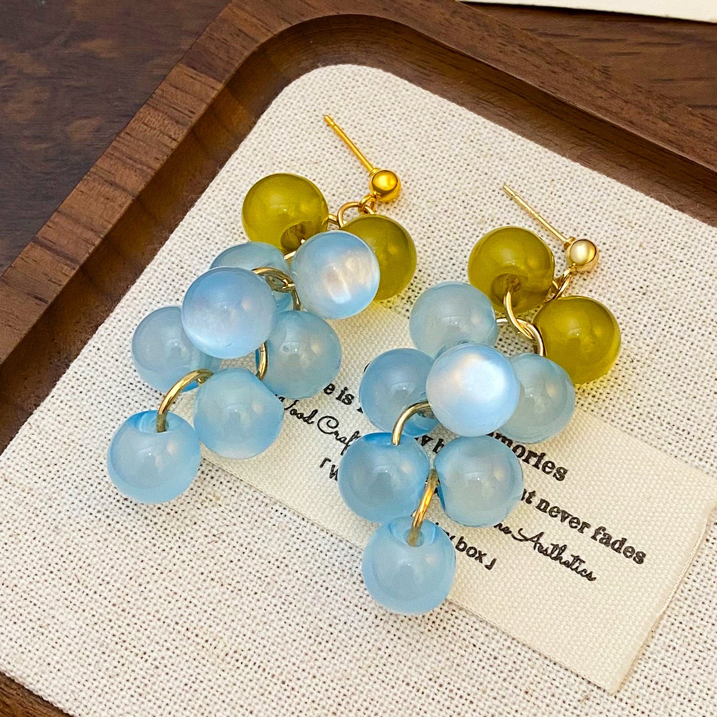 Women's Summer Retro Style Design Grape For Earrings