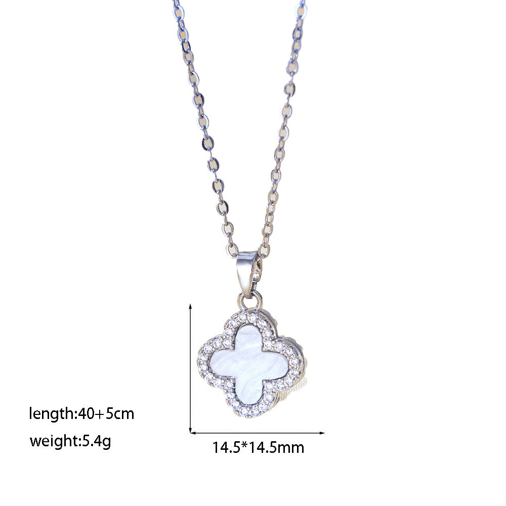 Women's Micro Inlaid Zircon Sun Star Moon Zodiac Clavicle Necklace