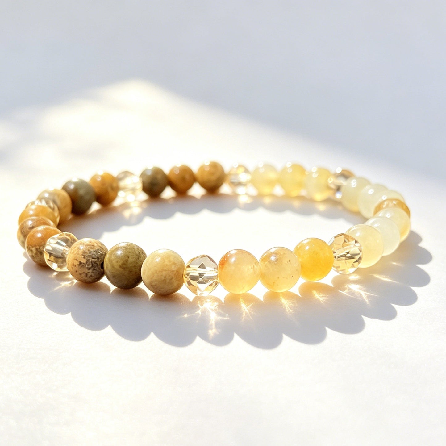 Basket Phosphorus Gray Green Tigereye Pine Matching Twin Bracelet