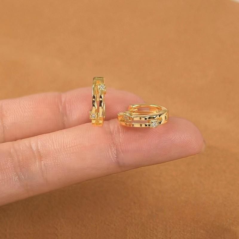 High-grade Round Eardrops Trendy Ear Clips Rings