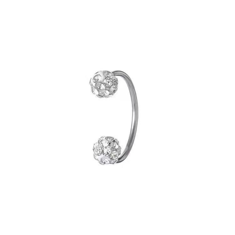Super Flash Ear Bone High-grade Double-headed Rings