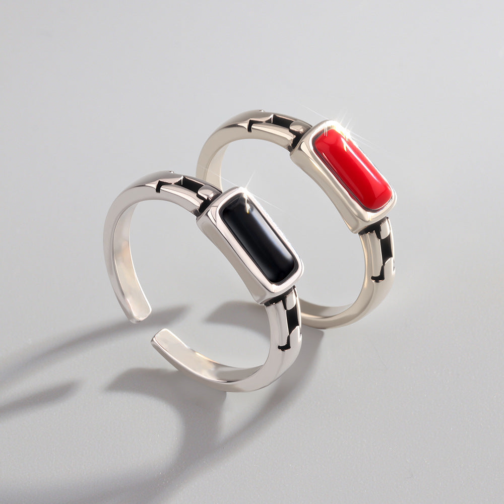 Female Niche High Sense Chain Index Finger Ring