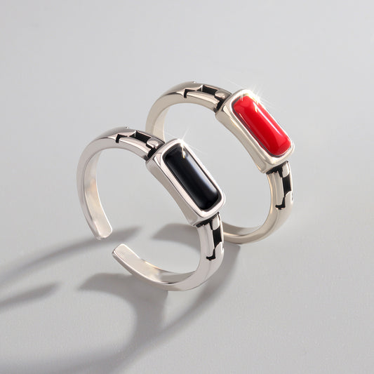 Female Niche High Sense Chain Index Finger Ring