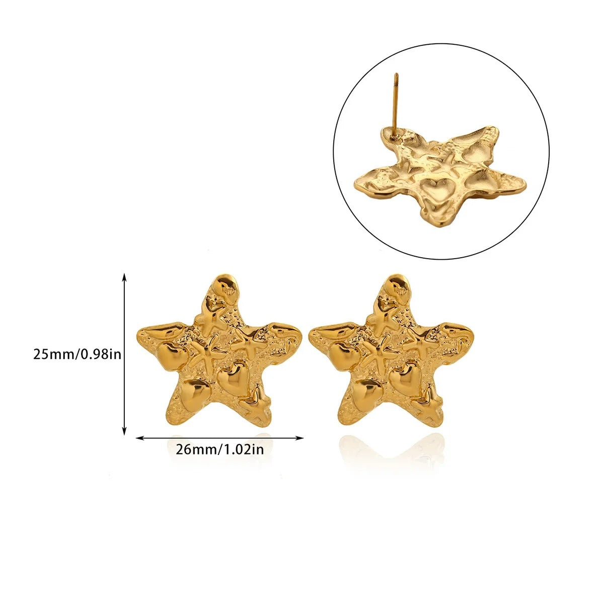 Stainless Steel Octopus Niche Trendy Marine Style Stud Earrings